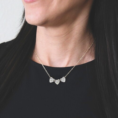 Hearts Charm Silver Gold Rose Gold 
