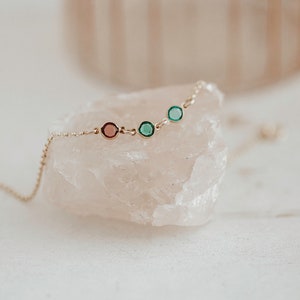 Birthstone Bracelet For Women - Christmas Gift - Bracelet From Daughter - Gift For Mom, grandmother, godmother, sister - Personalized Her