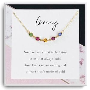 Gift For Granny Gift Necklace - Granny Birthday Gift From Granddaughter - Grandson - Grandmother mother&#39;s day Gift Ideas -  Grandma necklace