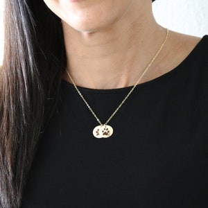 Paw Print Necklace - Pet Memorial Gift - Animal Lover Necklace - Dog Lover Gift - Puppy Necklace - Pet Loss - Cat Paw Necklace - Dog Paw
