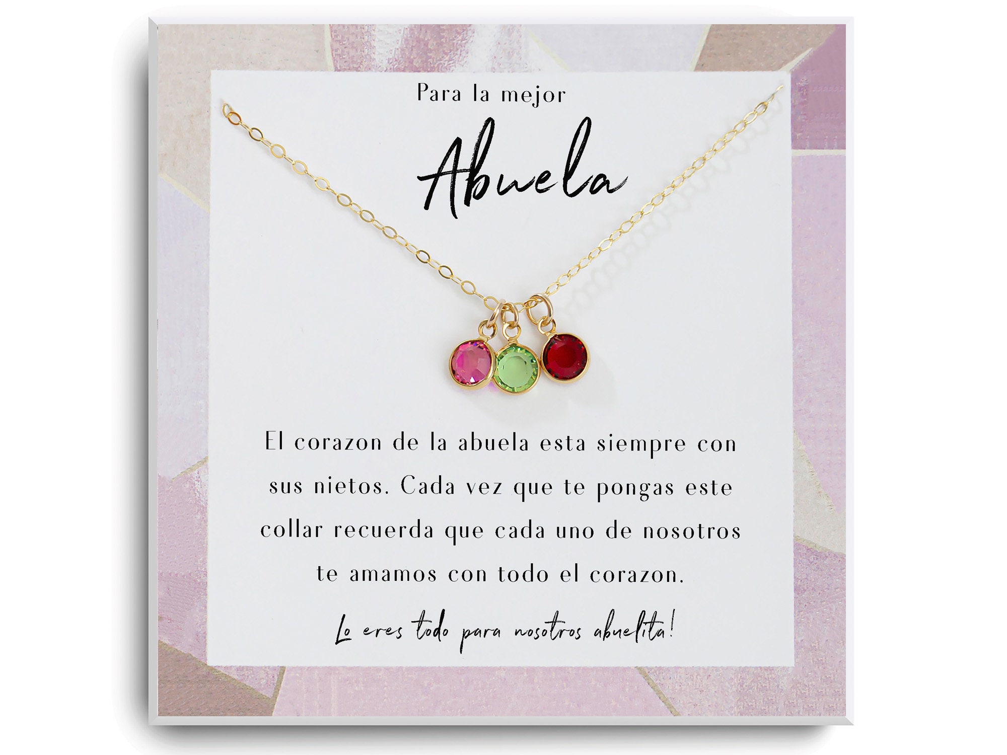 Collar abuela Joyería Abuela de Madre Regalo Para - Etsy México