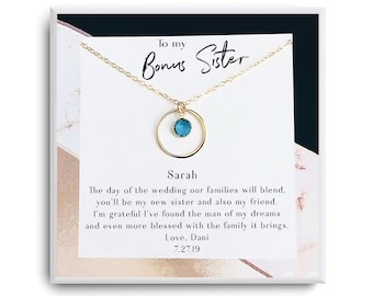 Bonus Sister Gift - Sister in Law Gift - Sister of The Groom from Bride -Wedding, Thank You, Bridesmaid, Bridal Shower - Proposal Gift