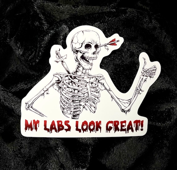 Spoonie Skeleton Sticker - Spoonie humor - Spooky season - Chronically Ill - Chronic Illness life