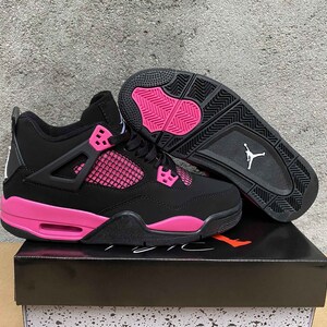 jordan 4 pink and black