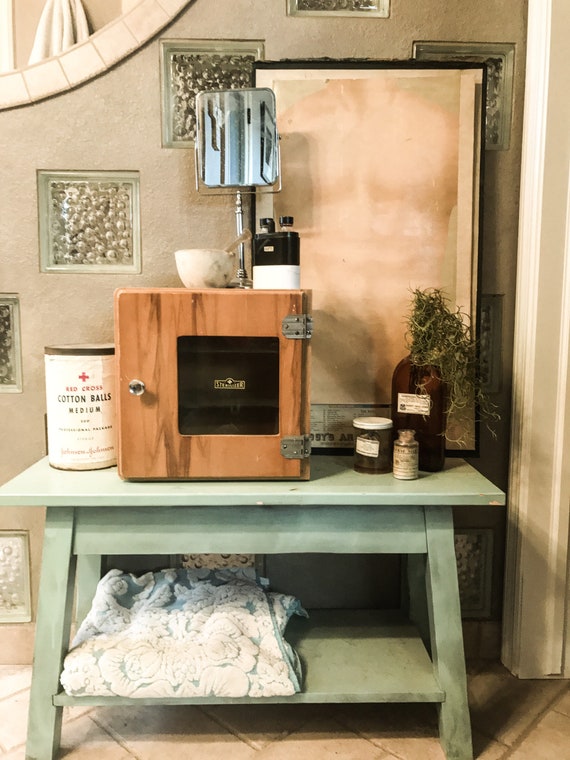 Vintage Medical Sterilizing Cabinet Vintage Barber Bathroom Etsy