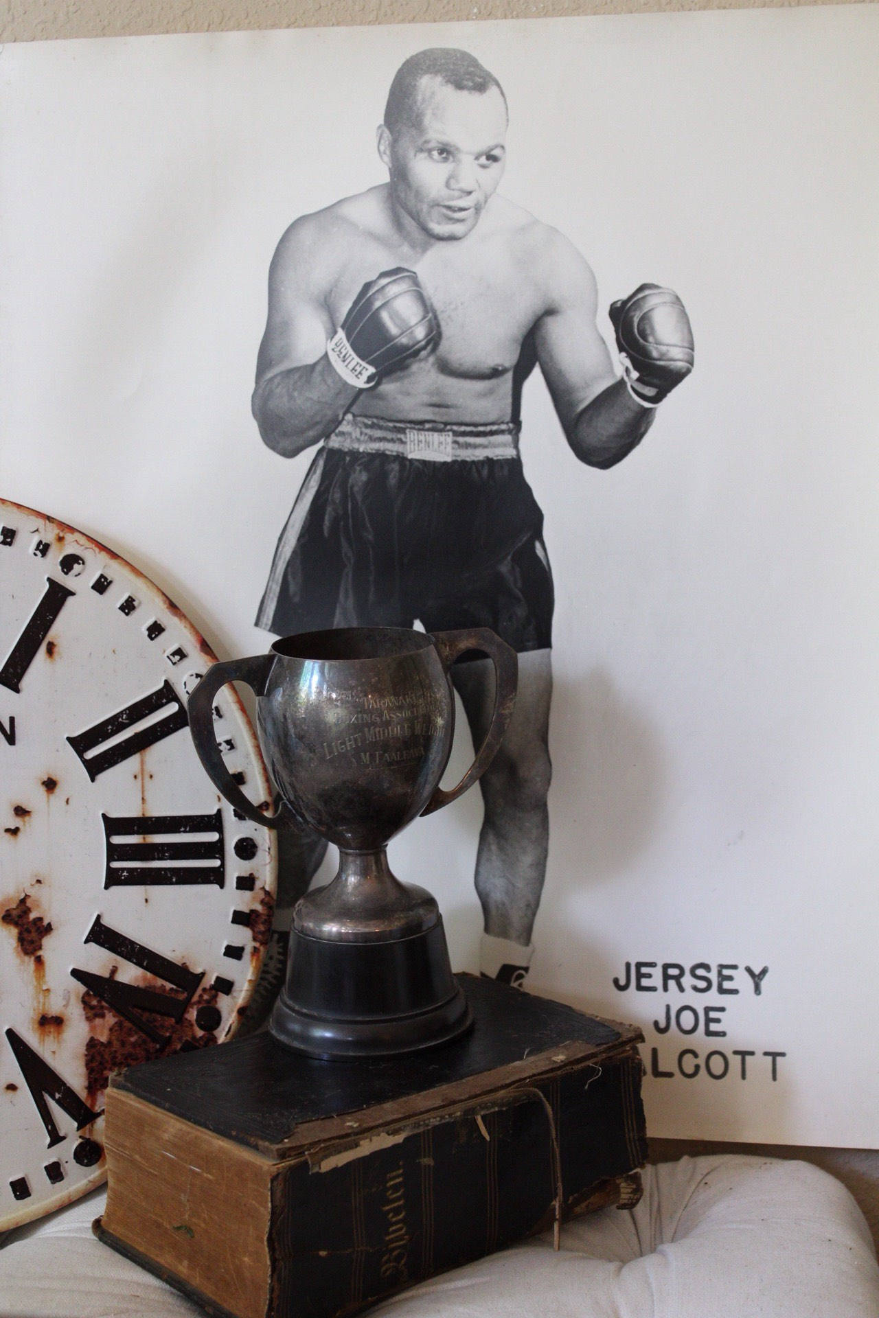 Vintage Boxing Trophy Cup Rare Trophy Etsy