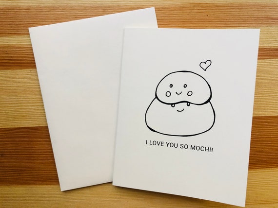 I Love You So Mochi Funny Card