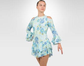 Walz of the Flowers figure skating dress, adult sizes