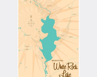 White Rock Lake Texas Pillow