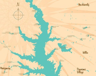Lake Conroe Nautical Chart
