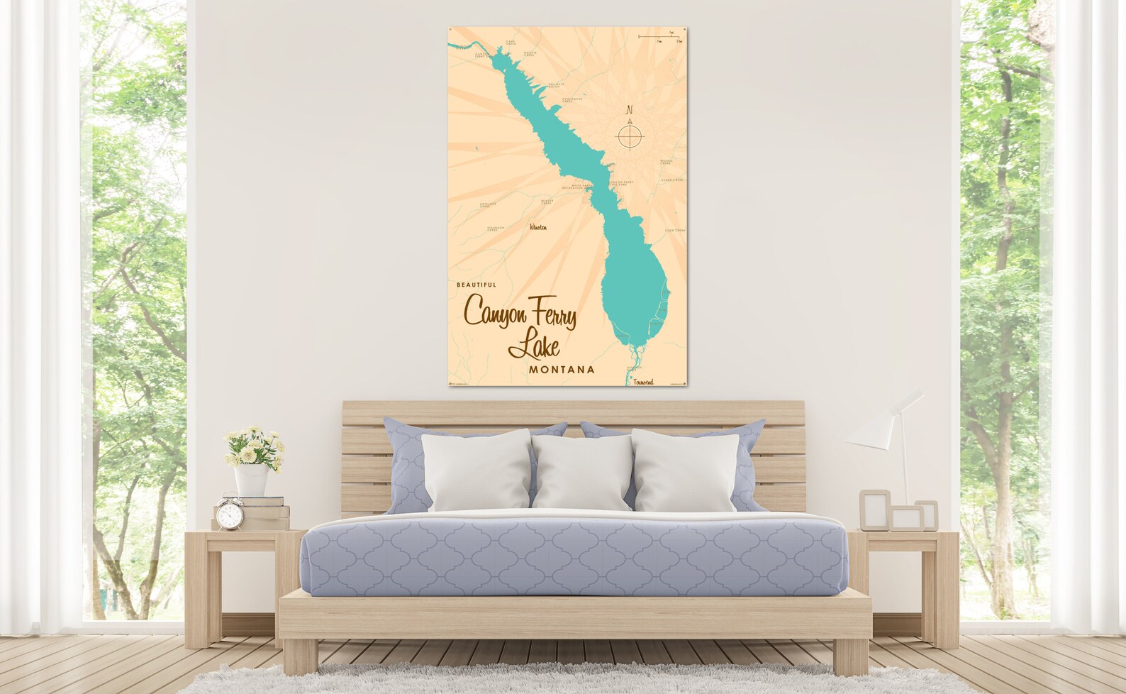 Canyon Ferry Lake Montana Lake House Décor Cabin Art Etsy