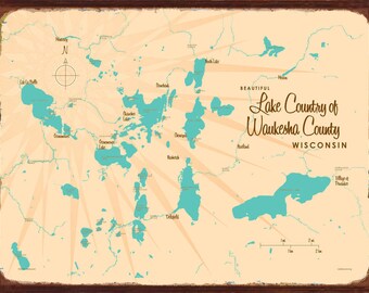 Plat Of Survey Waukesha County Waukesha County Map | Etsy