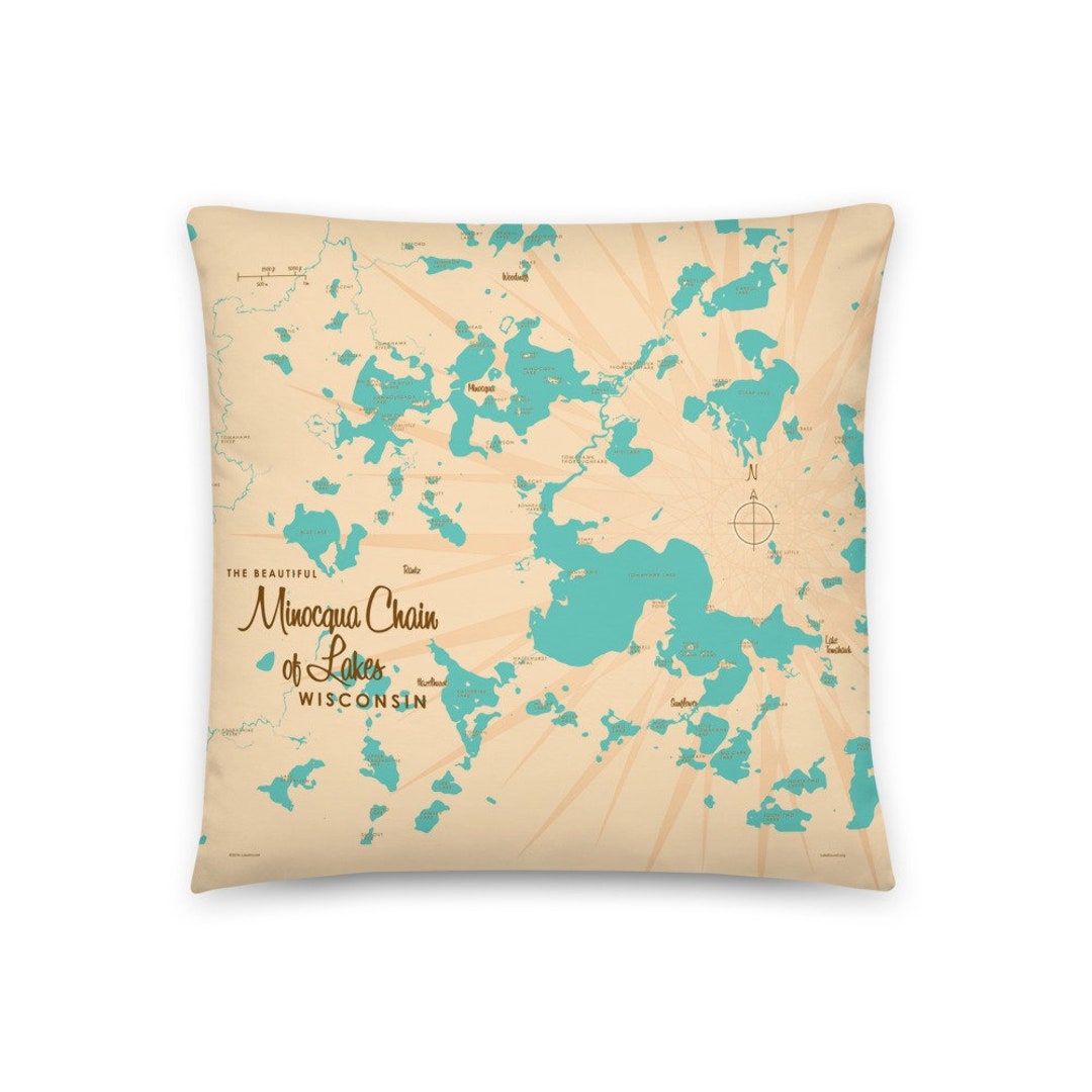 Minocqua Chain of Lakes Wisconsin Lake House Décor Cabin Etsy