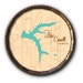 Lake Carroll Illinois, Rustic Barrel End Map Art - Etsy