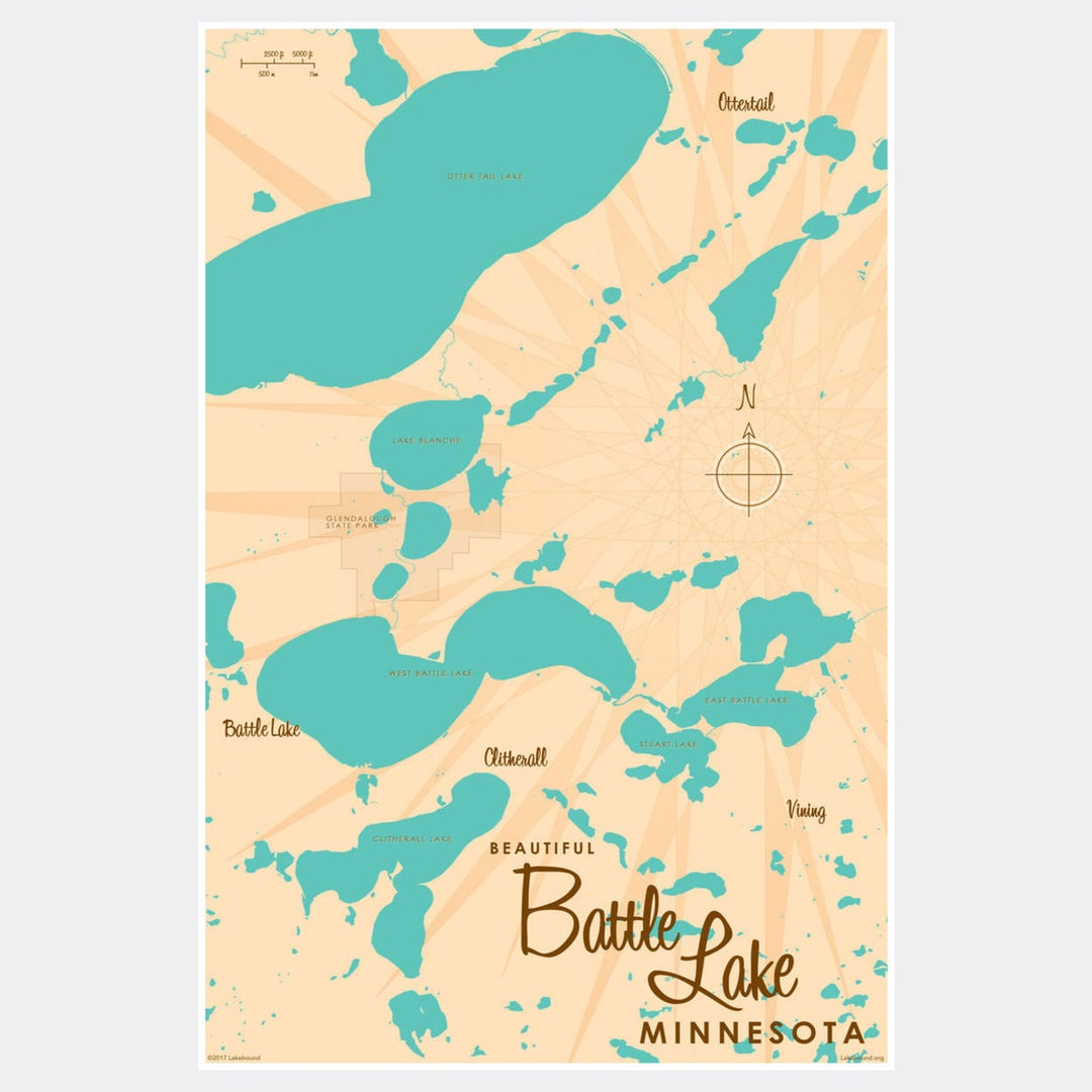 Battle Lake Minnesota Lake House Décor Cabin Art Custom Etsy