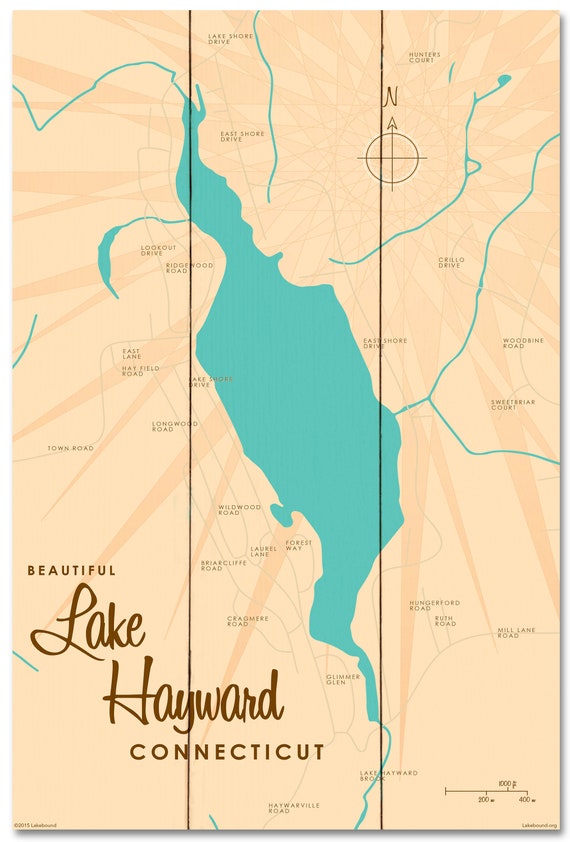 Lake Hayward Connecticut Lake House Décor Cabin Art Etsy