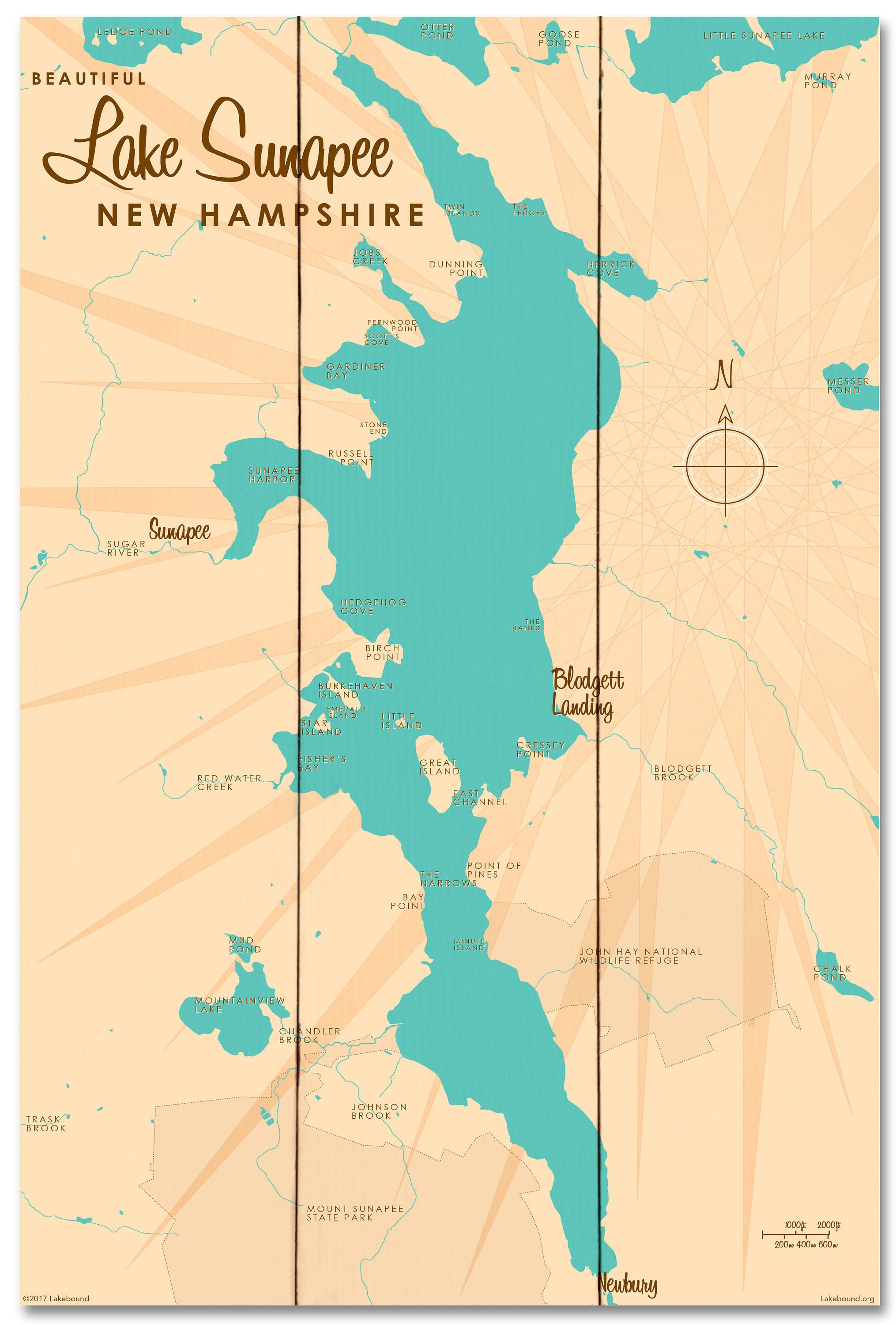 Lake Sunapee New Hampshire Lake House Décor Cabin Art Etsy