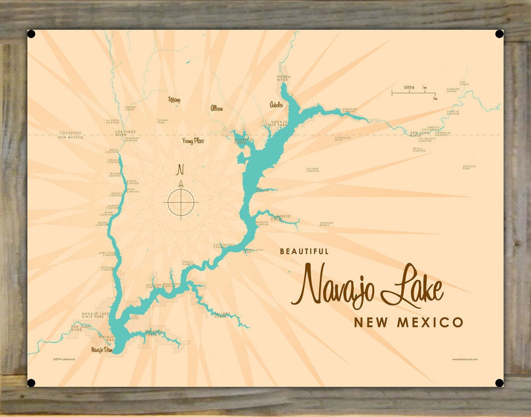 Navajo Lake New Mexico Lake House Décor Cabin Art Custom Etsy