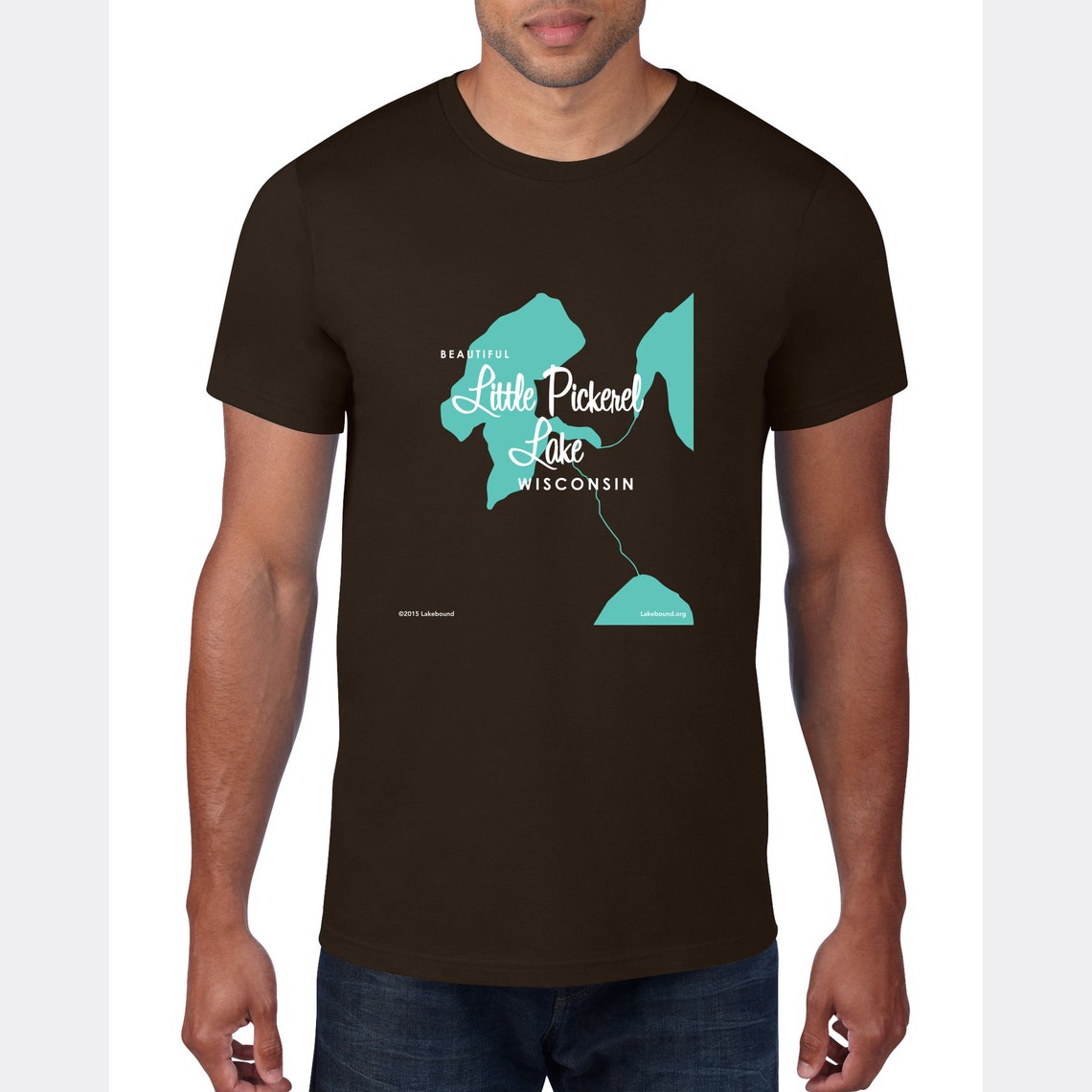 Little Pickerel Lake Wisconsin TShirt Map Art Etsy