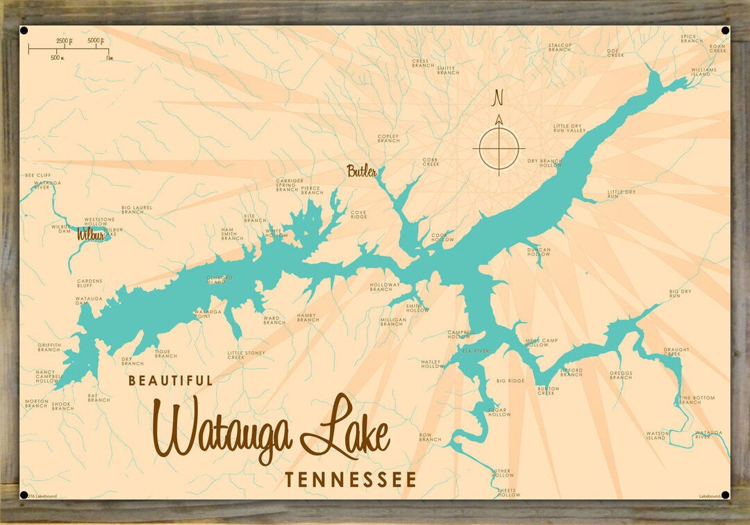 Watauga Lake Tennessee / Lake House Décor / Cabin Art / Custom Etsy