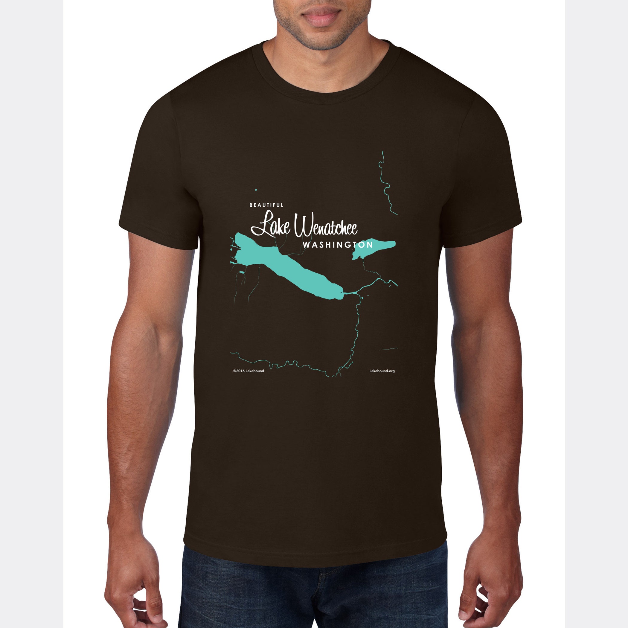 Lake Wenatchee Washington T-Shirt Map Art | Etsy