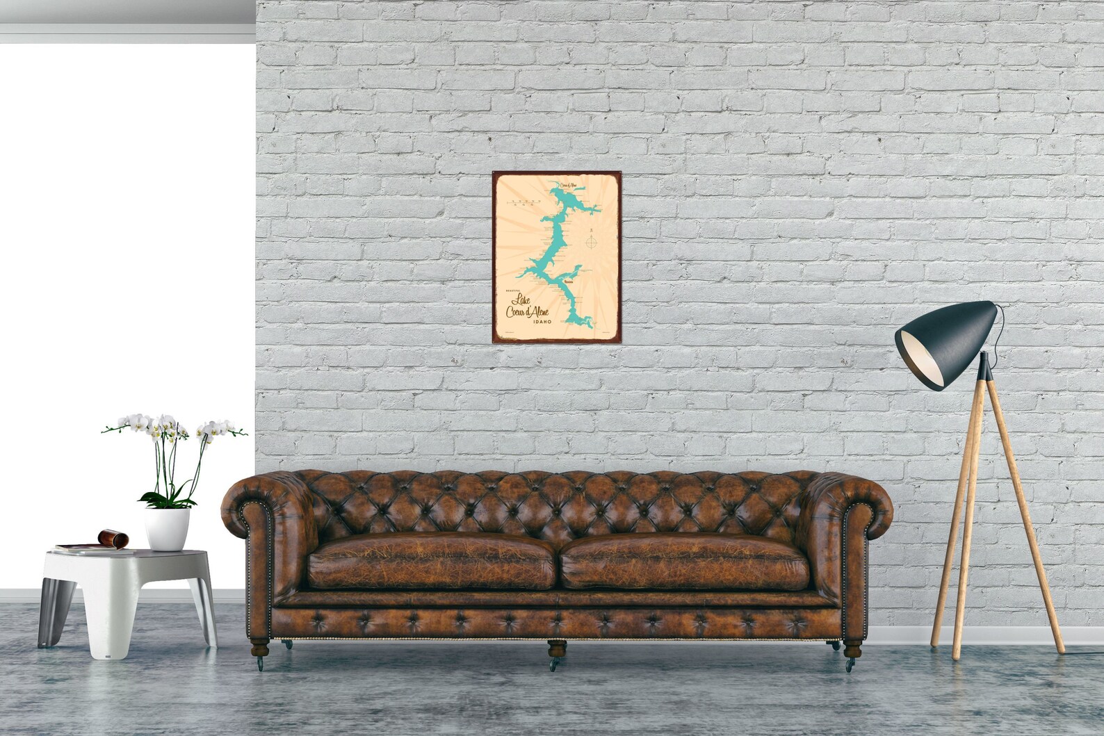 Lake Coeur D&rsquo;alene Idaho Lake House Décor Cabin Art - Etsy