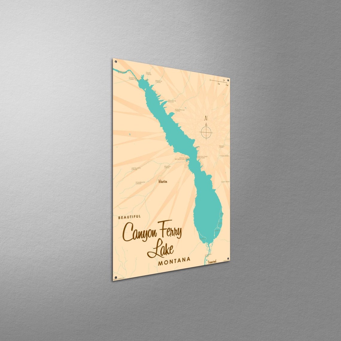 Canyon Ferry Lake Montana Lake House Décor Cabin Art Etsy