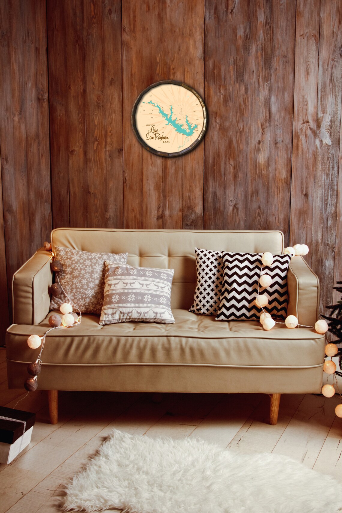 Lake Sam Rayburn Texas Lake House Décor Cabin Art Custom Etsy