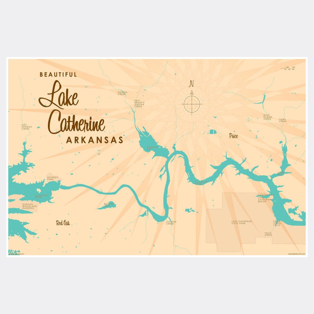 Lake Catherine Arkansas Lake House Décor Cabin Art Etsy