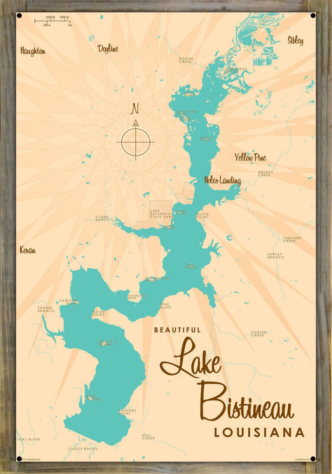 Lake Bistineau Louisiana Lake House Décor Cabin Art Etsy