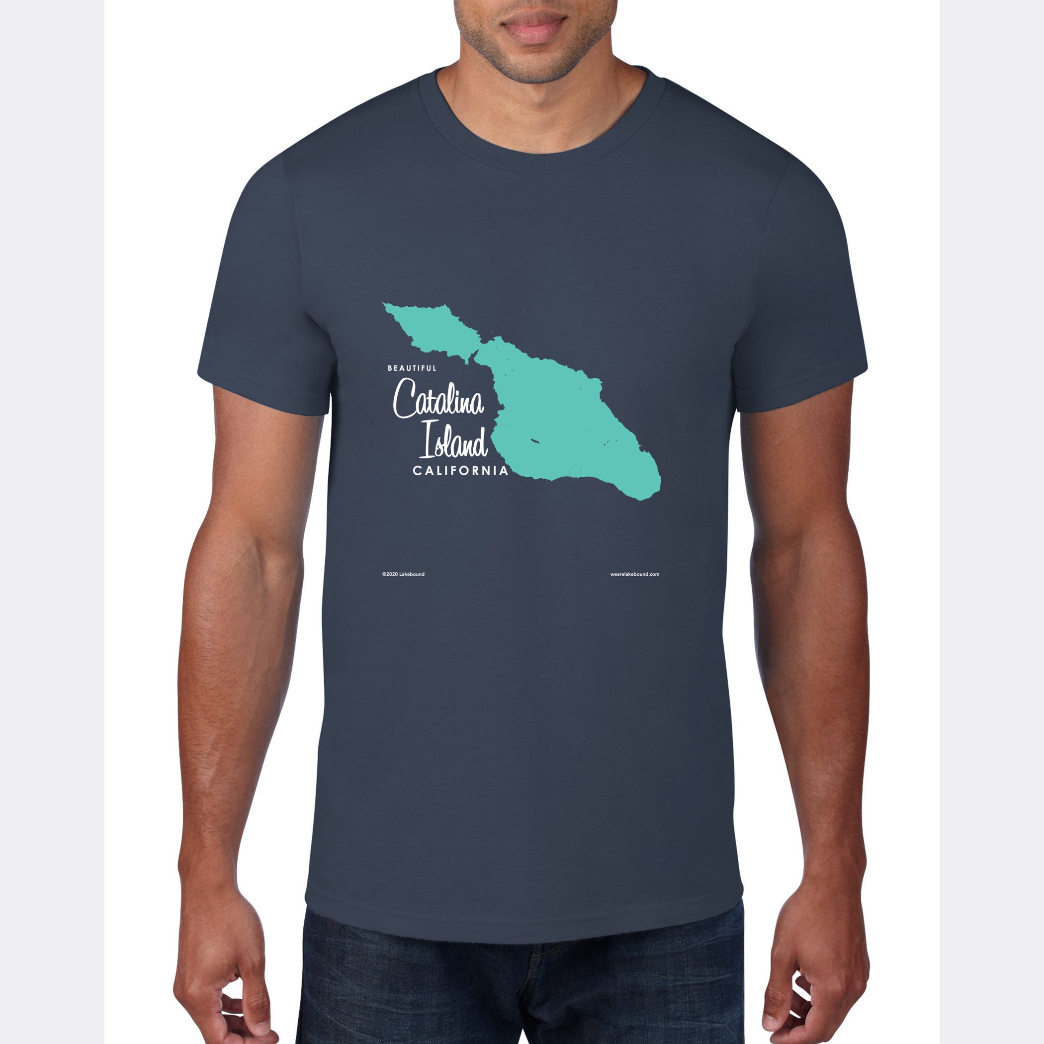 Catalina Island California T-Shirt Map Art | Etsy