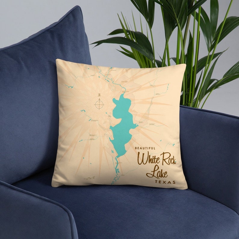 White Rock Lake Texas Pillow