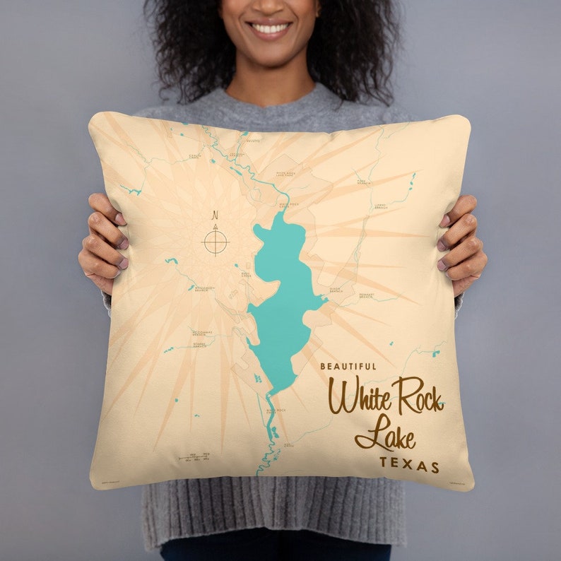 White Rock Lake Texas Pillow