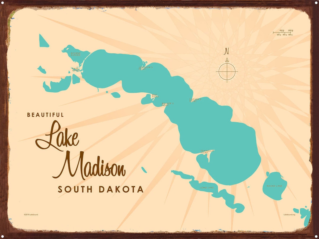 Lake Madison South Dakota Lake House Décor Cabin Art Etsy Italia