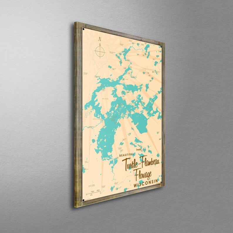 Turtleflambeau Flowage Wisconsin Lake House Décor Cabin Etsy