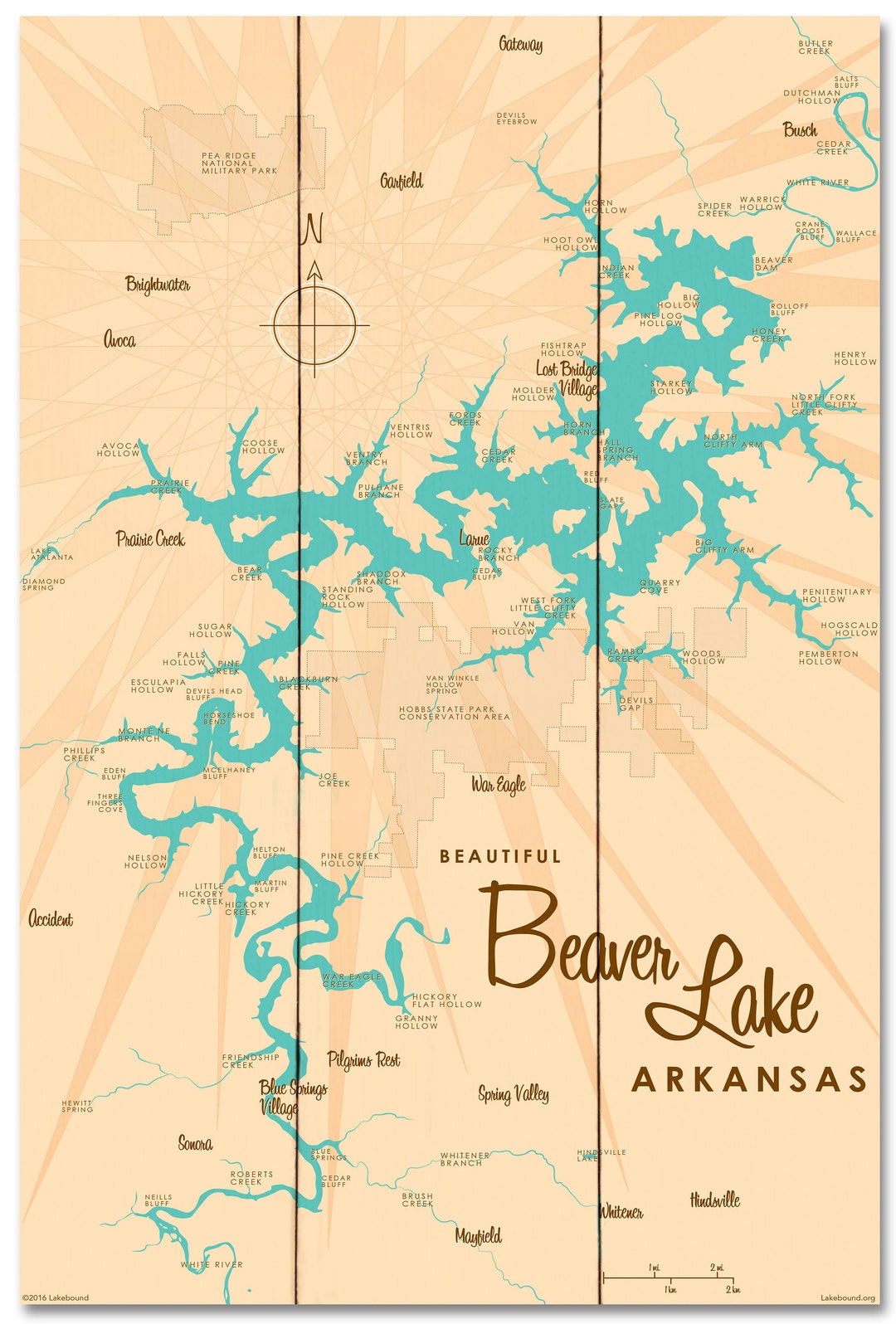 Beaver Lake Arkansas Lake House Décor Cabin Art Custom Etsy