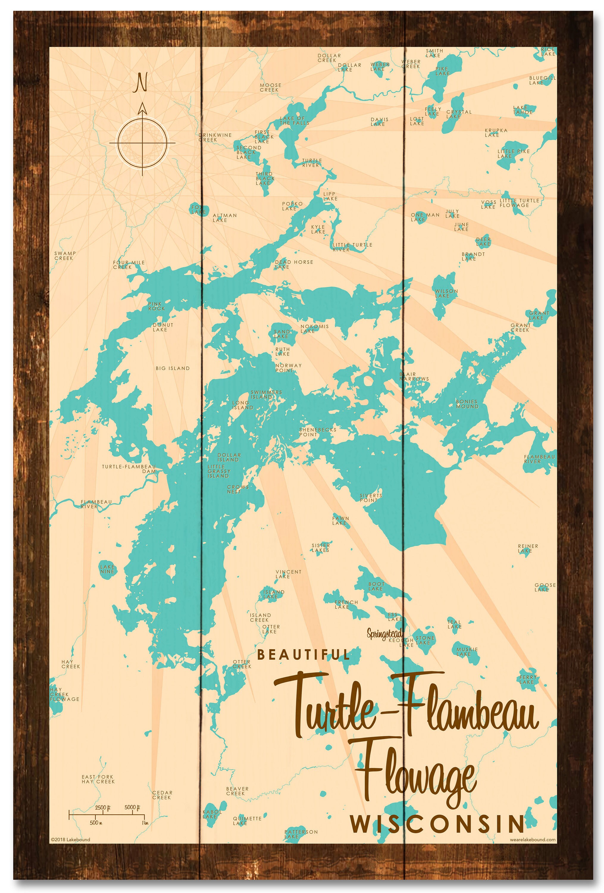 Turtle Flambeau Flowage Map Turtle-Flambeau Flowage Wisconsin Rustic Wood Sign Map Art | Etsy Australia