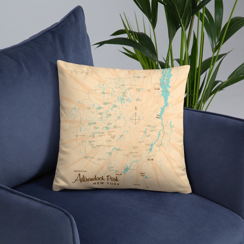 Adirondack Park New York Pillow