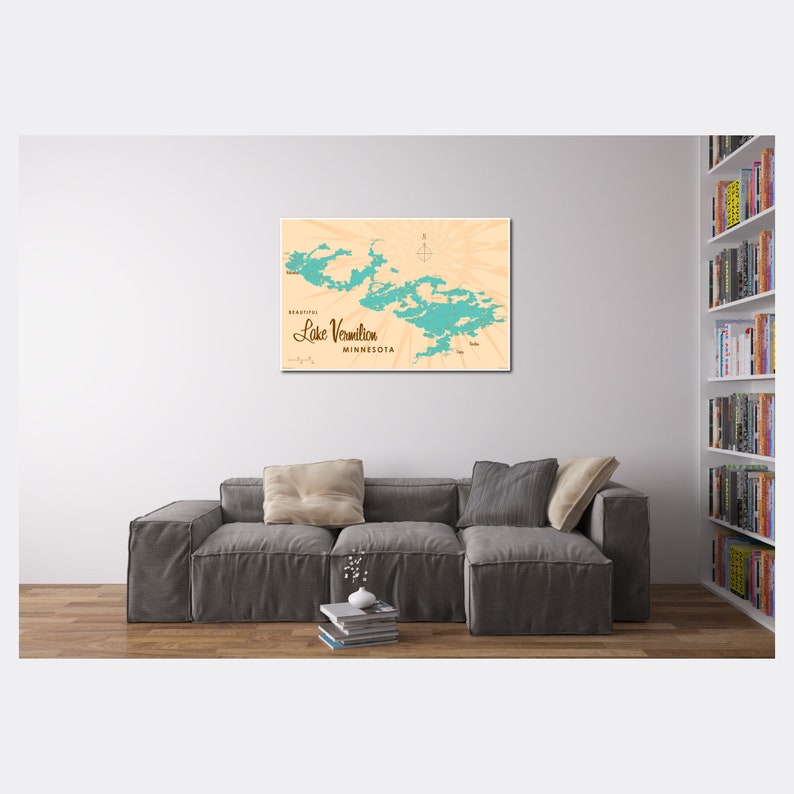 lake-vermilion-minnesota-paper-print-map-art-etsy