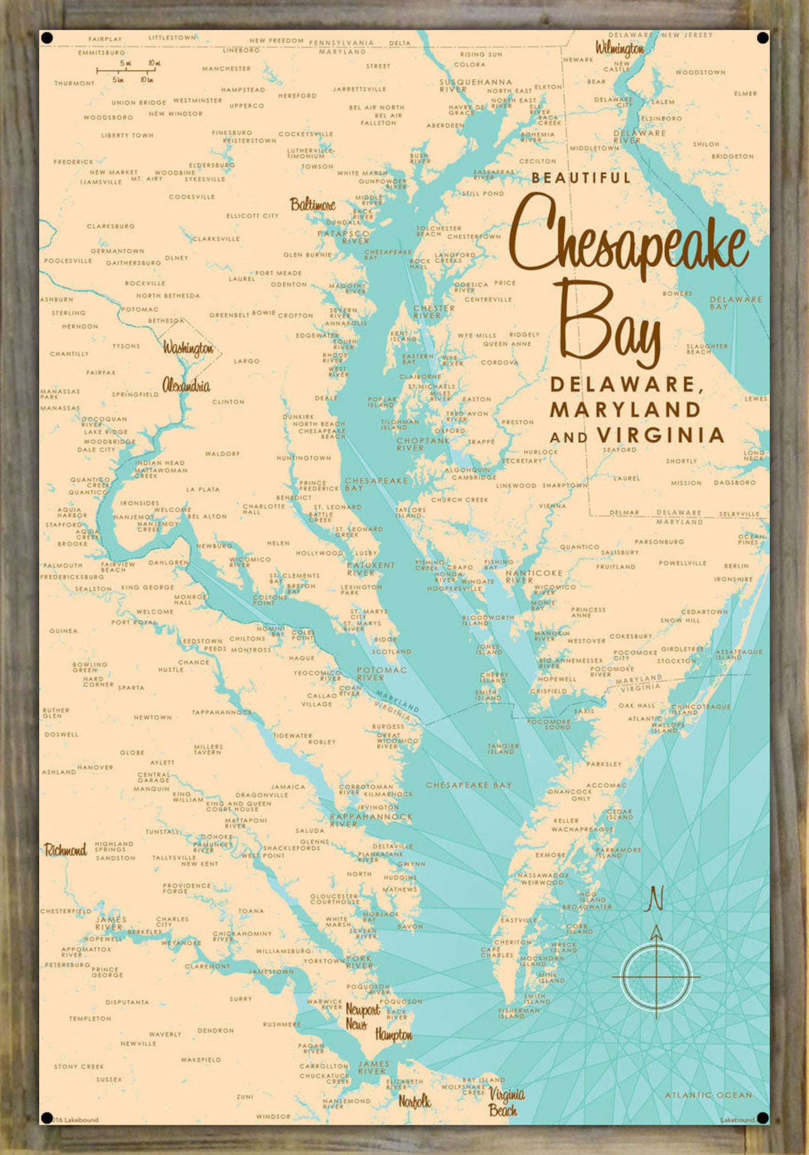 Chesapeake Bay Maryland Virginia Lake House Décor Cabin Etsy