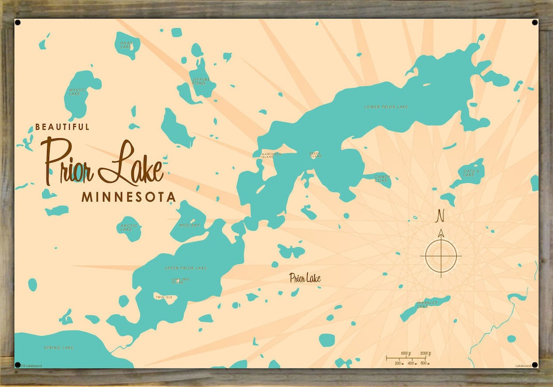 Prior Lake Minnesota Lake House Décor Cabin Art Custom Etsy