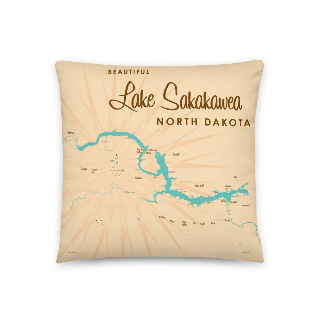 Lake Sakakawea North Dakota Lake House Décor Cabin Art Etsy
