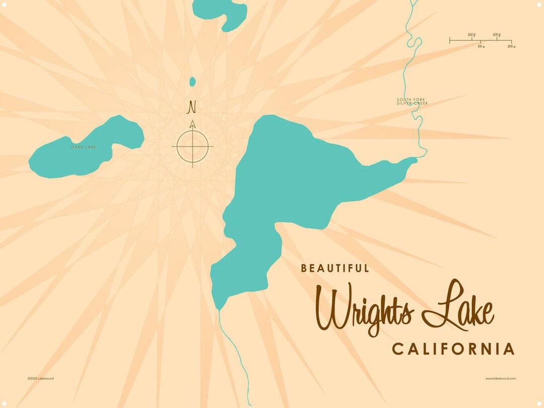 Wrights Lake California Lake House Décor Cabin Art Etsy
