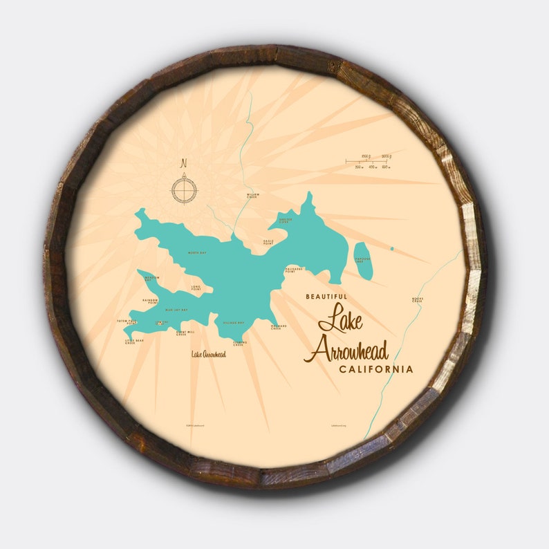 Lake Arrowhead California Lake House Décor Cabin Art Etsy