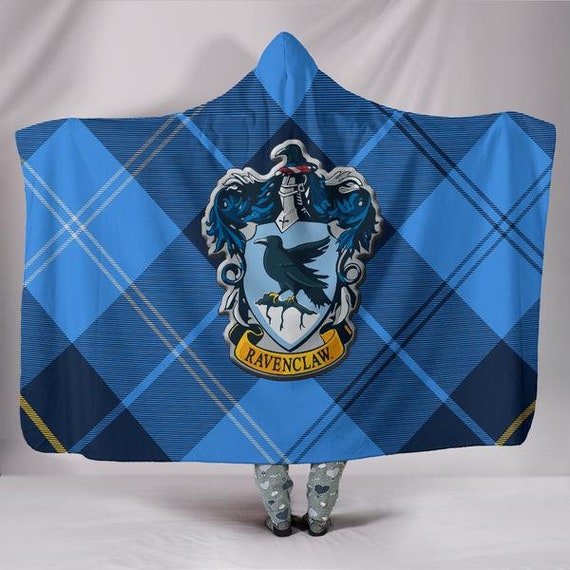 Ravenclaw Crest Hooded Blanket harry potter blanket harry Etsy