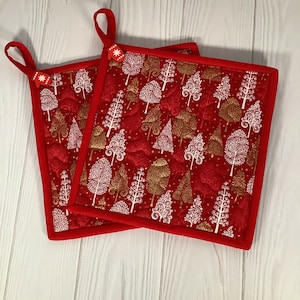Pot Holder Pair - Holiday Potholder Pair