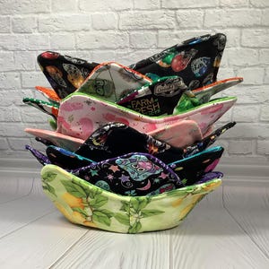 Large Microwave Bowl Cozy, Soup Bowl Cozy, Holder for Hot and Cold Foods, Kitchen Gift, Many prints to choose from