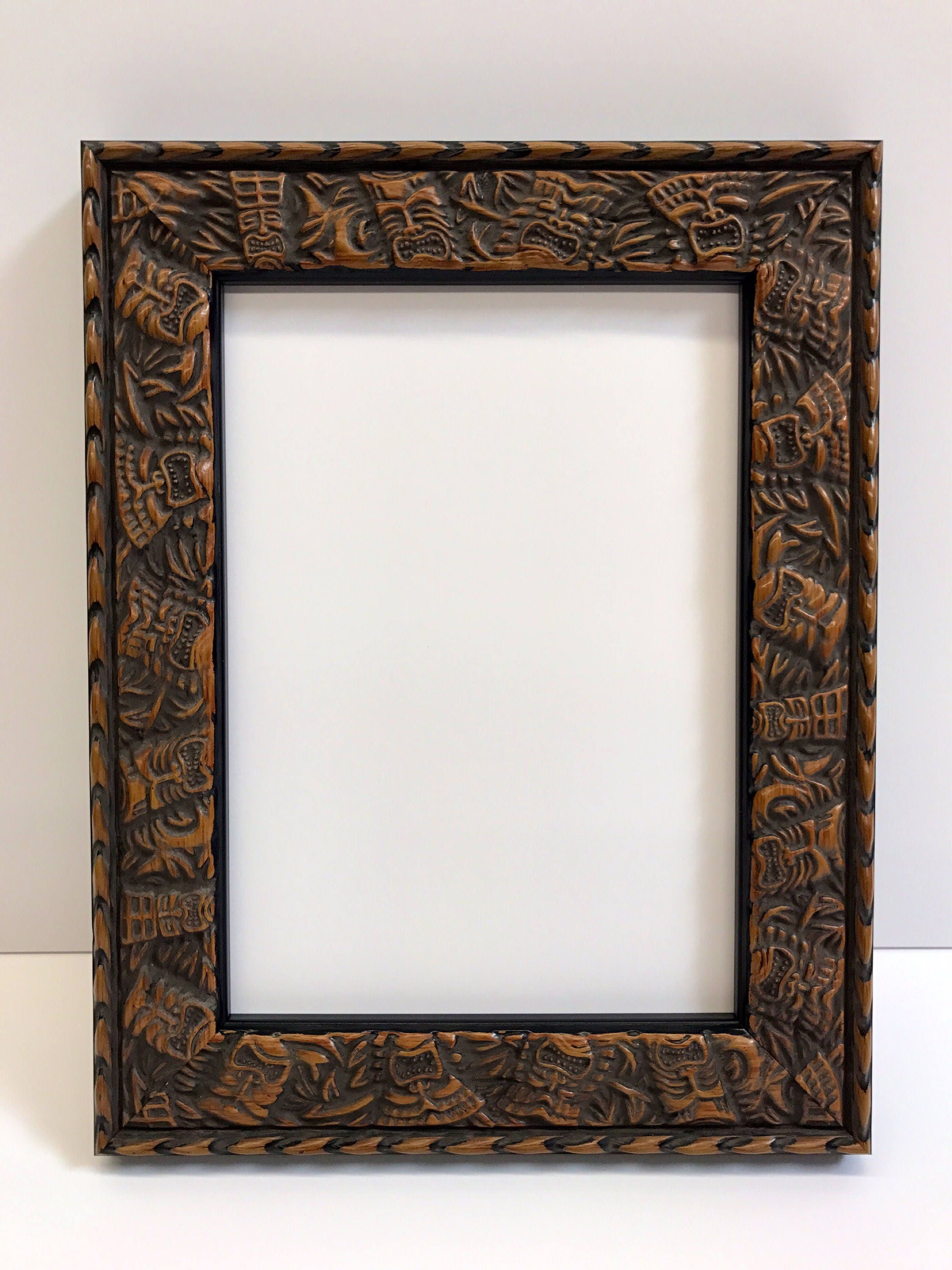 Hawaii Tiki Picture Frame Brown 4x6 5x7 8x10 11x14 Etsy