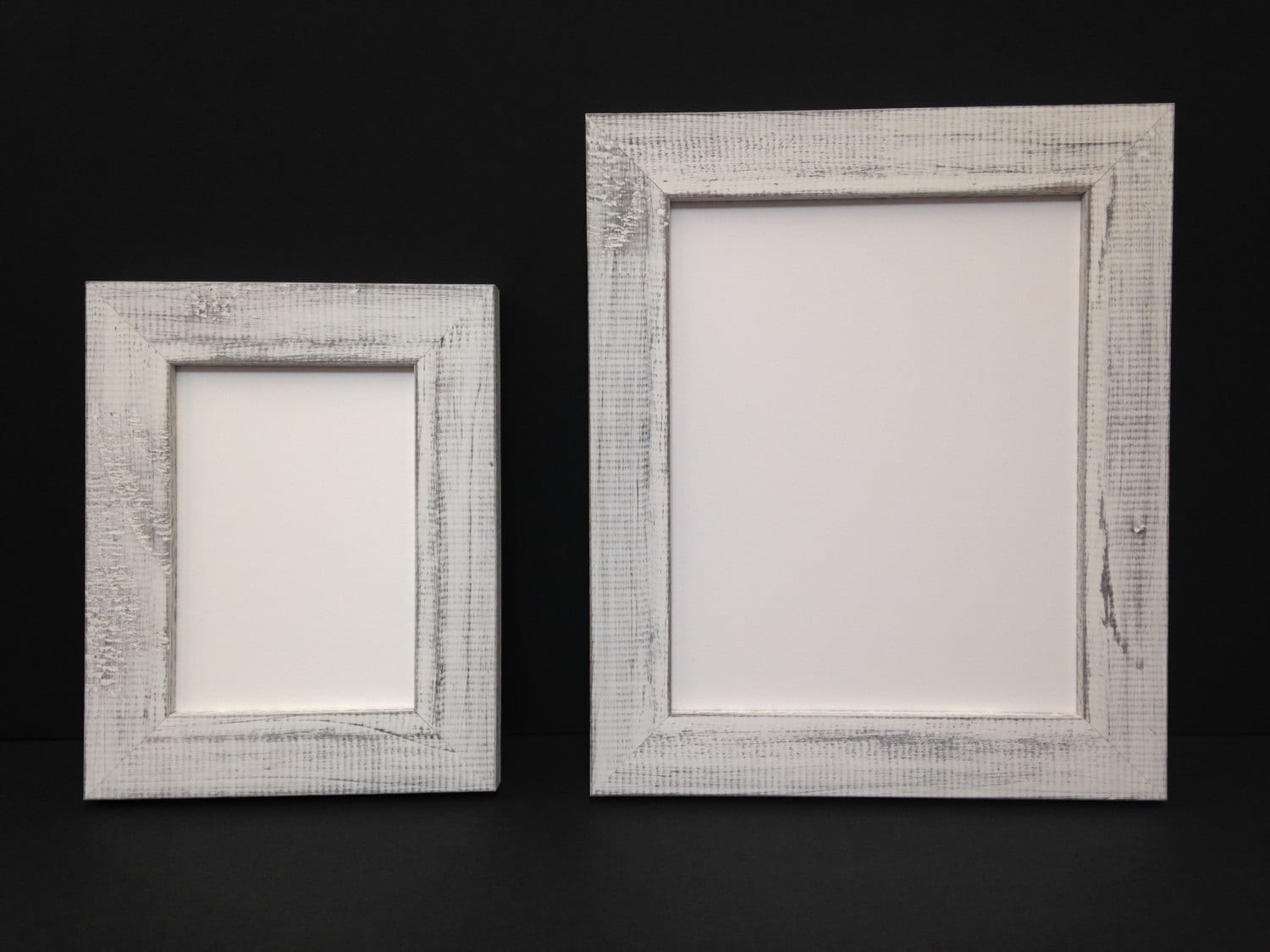 WHITE Rustic Wood Picture Frame Reclaimed Distressed Wood Etsy