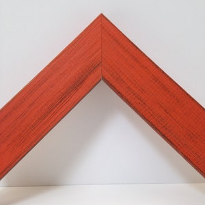 BURNT ORANGE Rustic Wood Picture Frame, Reclaimed Distressed Wood, All